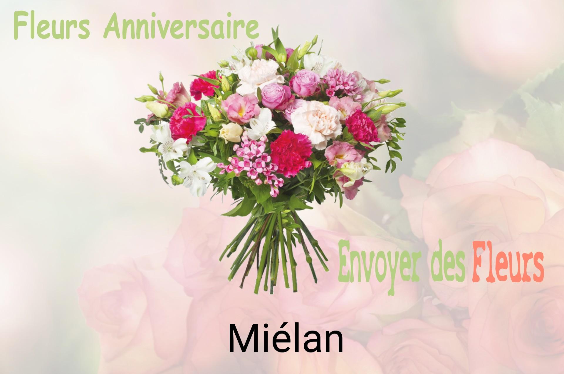 Bouquet de fleurs d’anniversaire livré à Miélan